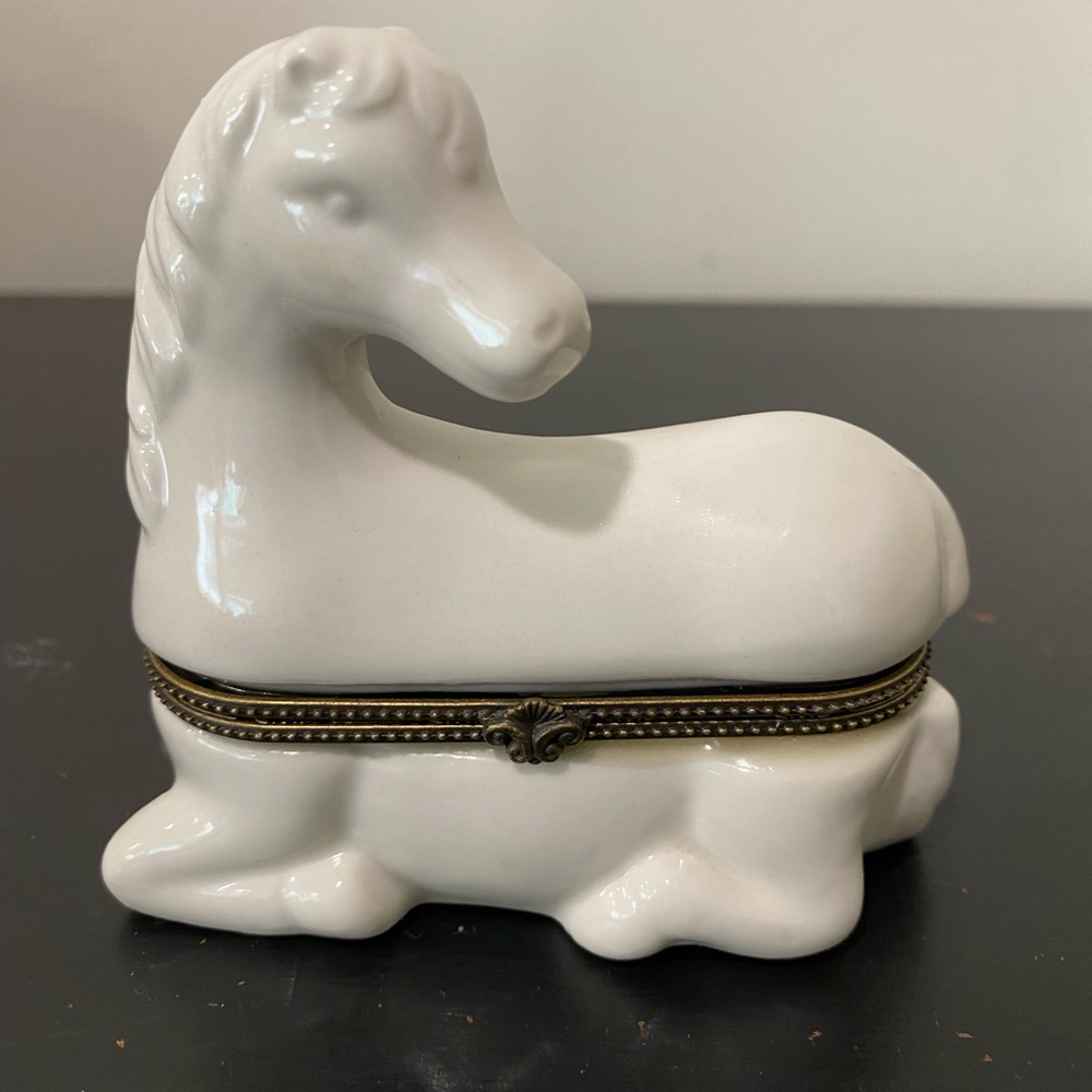 Greenbrier International Porcelain Trinket Horse.